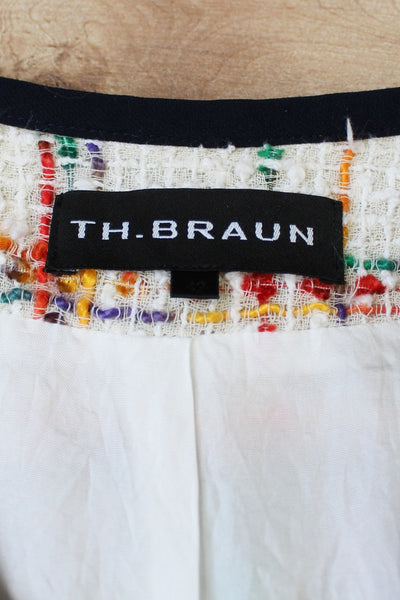 TH BRAUN VINTAGE TWEED JACKET MULTICOLOUR - SIZE 12