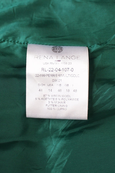 RENA LANGE TWEED JACKET GREEN - SIZE 16