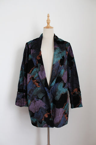 VINTAGE CORDUROY OVERSIZE JACKET - SIZE 10