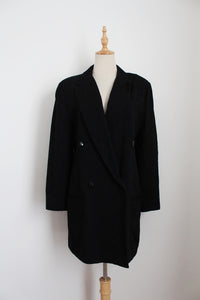 BLACKY DRESS WOOL DOUBLE BREASTED BLAZER - SIZE 10