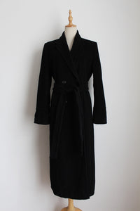 JOOP! WOOL TRENCH COAT BLACK - SIZE 12