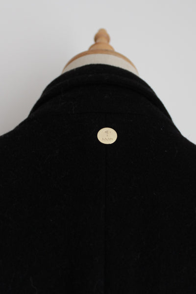 JOOP! WOOL TRENCH COAT BLACK - SIZE 12