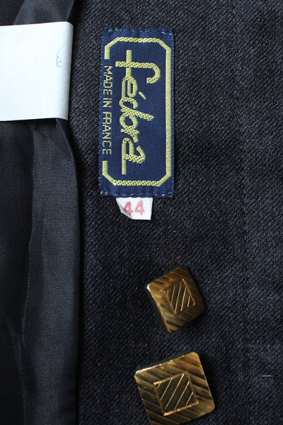 VINTAGE FEDORA HOUNDSTOOTH BLAZER - SIZE 12