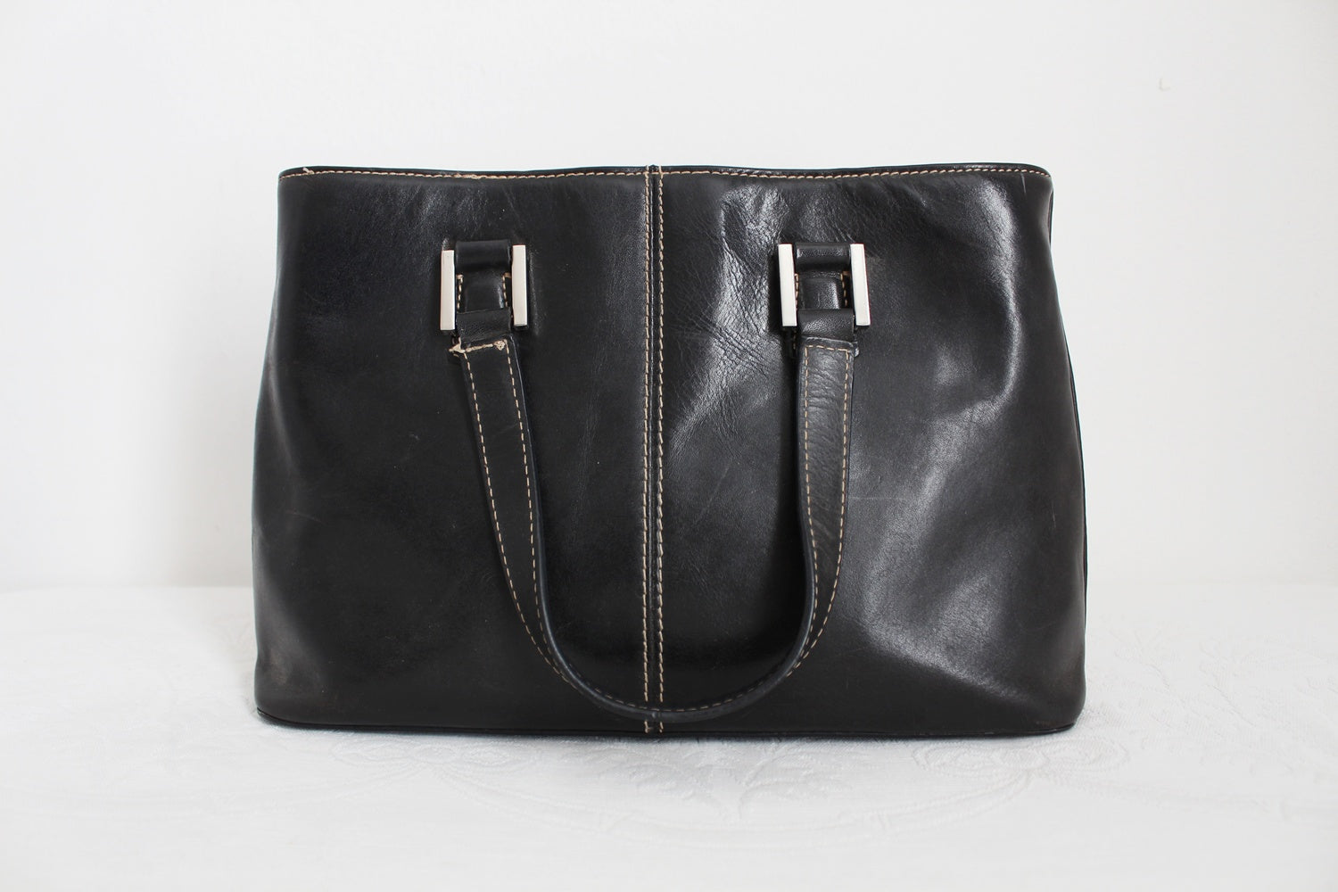 HARROD'S GENUINE LEATHER SHOULDER BAG