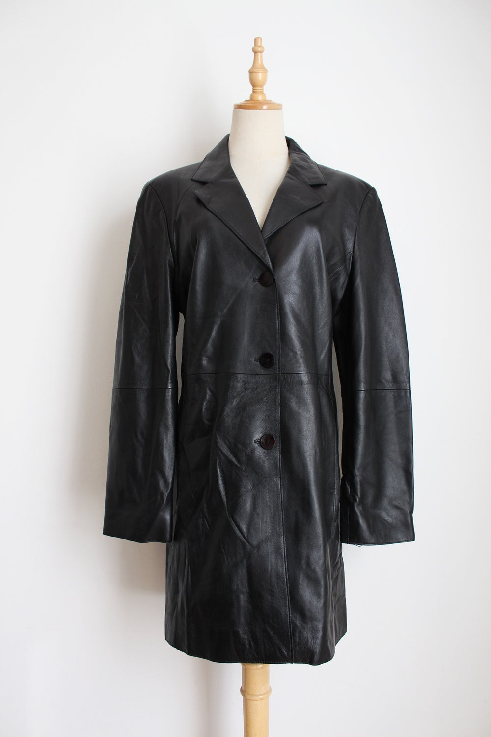 GENUINE LAMBSKIN VINTAGE PER ME JACKET BLACK - SIZE 10