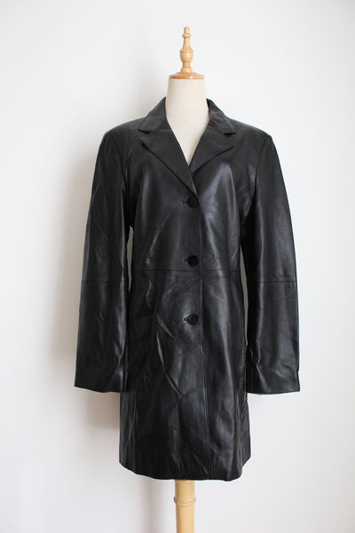 GENUINE LAMBSKIN VINTAGE PER ME JACKET BLACK - SIZE 10