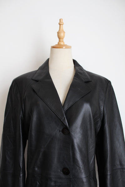 GENUINE LAMBSKIN VINTAGE PER ME JACKET BLACK - SIZE 10