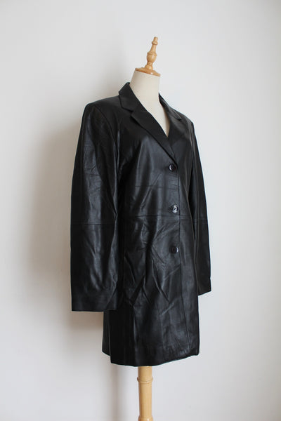 GENUINE LAMBSKIN VINTAGE PER ME JACKET BLACK - SIZE 10
