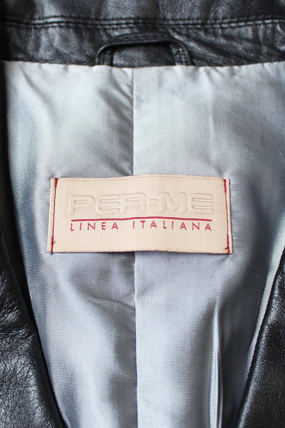 GENUINE LAMBSKIN VINTAGE PER ME JACKET BLACK - SIZE 10