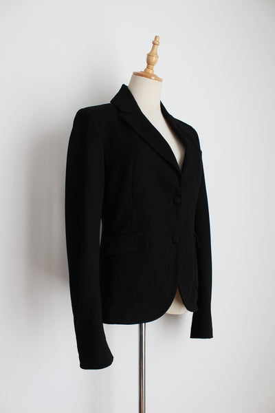 DRYKORN MODAL FITTED BLAZER BLACK - SIZE 8