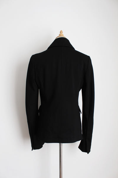 DRYKORN MODAL FITTED BLAZER BLACK - SIZE 8