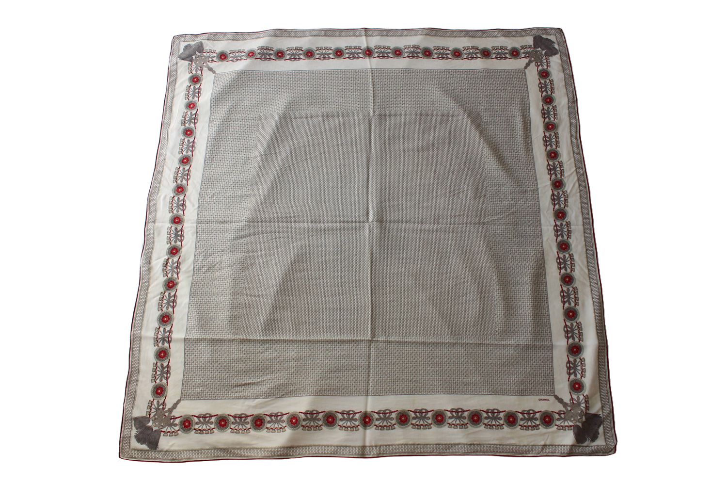 CHANEL 100% SILK SCARF EXTRA LARGE