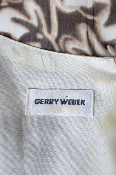 GERRY WEBER FLORAL CHIFFON TIE WAIST DRESS - SIZE 10